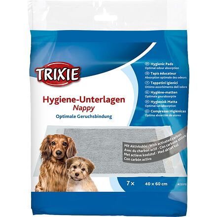 TRIXIE Hygienické podložky s aktivním uhlím Velikost hygienických podložek: 40 x 60 cm, obsah: 7 ks