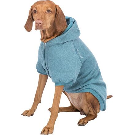 TRIXIE BE NORDIC Flensburg mikina s kapucí, světlá petrolejová Velikost mikiny BE NORDIC FLENSBURG: L:55cm, hruď:73cm, krk:48cm