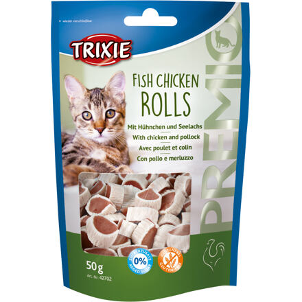 Trixie Pochoutka Fish Chicken Rolls - 50g