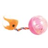 Míček chrastící s ocáskem 4 cm (2 ks)