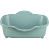 Toaleta pro kočky DAVIO TOP, 56 x 39 x 39 cm, zelená/bílá