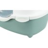 Toaleta pro kočky DAVIO TOP, 56 x 39 x 39 cm, zelená/bílá