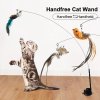 Handfree Bird Feather Cat Wand with Bell Powerful Suction Cup Interactive Toys for Cats Kitten Hunting.jpg (1)
