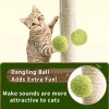 Cat Scratching Post for Kitten Cute Green Leaves Cat Scratching Posts with Sisal Rope Indoor Cats.jpg