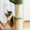 Festive Cat Scratching Post Cactus Tree Tower with Sisal Rope Cat Climbing Frame with Christmas Decoration.jpg