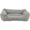 Vital Bed JONNA ortopedický obdélníkový pelech, manšestrový plyš, šedá (Velikost obdélníkového pelechu JONNA 100 x 70 cm)