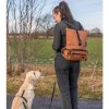 ROLLTOP 2v1, multifunkční batoh i ledvinka, bavlna/polyester, rezavá