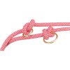 Soft Rope prodlužovací kulaté tkané vodítko, červená/krémová (Velikost vodítka SOFT ROPE prodlužovací XS-S: 2,00 m/ 6 mm)
