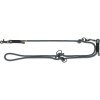Soft Rope prodlužovací kulaté tkané vodítko, černá/šedá (Velikost vodítka SOFT ROPE prodlužovací XS-S: 2,00 m/ 6 mm)