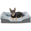 Vital Bed LINO, ortopedický obdélníkový pelech, šedá/světlešedá