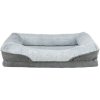 Vital Bed LINO, ortopedický obdélníkový pelech, šedá/světlešedá (Velikost obdélníkového pelechu LINO 110 x 75 cm)