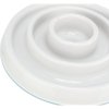 Miska k pomalému krmení, design kruhy, 0,45 l/ø 23 cm, plast/TPR, šedá