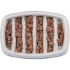 Miska k pomalému krmení, design mříž, 0,25l/21 ×14 cm, plast/TPR, šedá
