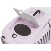 Transportní box CAPRI II, XS-S: 37x34x55cm (max. 8kg) - světle šedá/světlá lila