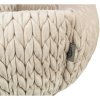 LIVIA kulatý sametový pelech, ø 50 cm, písková