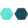 Lízací podložka Leki hexagon 22,4x19,5 mix barev Flamingo