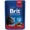 Brit Premium Cat kapsička - Gravy Beef Stew & Peas 100 g