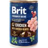 Brit Premium by Nature Dog konzerva - Chicken with Hearts 400 g