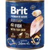 Brit Premium by Nature Dog konzerva - Fish with Fish Skin 800 g