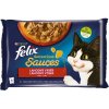 Felix Cat Sensations Sauce Surprise kapsička krůta, jehněčí (Multipack 4 x 85 g)