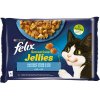 Felix Cat Sensations Jellies kapsička losos, treska v želé (Multipack 4 x 85 g)