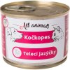 ALL ANIMALS Kočkopes konzerva telecí jazýčky 200g