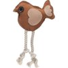 Hračka kůže+provaz Swa pták 14 cm Flamingo