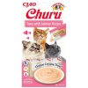 Inaba Churu cat snack Tuňák s příchutí lososa 4x14 g