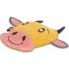 Cow - hlava krávy, 17 cm, hračka pro psy, 100% pravá kůže, žlutá