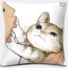Potah na polštářek s kočičím motivem (Motiv 1, Velikost 45x45 cm)