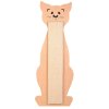 Škrabadlo tvar kočka přírodní/béžový 21 x 58 cm