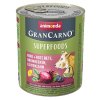 GRANCARNO Superfoods hovězí, červená řepa, ostružiny, pampeliška 800 g pro psy