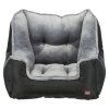 Autosedačka/cestovní pelech pro psy, 50 x 40 x 50 cm, černá/šedá