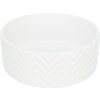 Keramická miska vroubkovaná, bílá (Velikost keramické misky 0,4 l/ ø 13 cm)