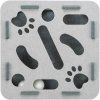 Interaktivní hra pro kočky Hole'n'Roll – box, ø 30 × 7.5 cm, filc, šedá