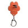 Flasher USB blikačka pro psy 3,5 x 4,3 cm tvar tlapka