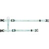 JUNIOR postroj s vodítkem pro štěňata, mátová (Velikost JUNIOR postroje s vodítkem M-L: 27-45 cm/10 mm, 2,00 m)