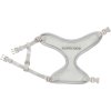 JUNIOR SOFT postroj s vodítkem pro štěňata, světlešedá (Velikost JUNIOR SOFT postroje s vodítkem M-L: 36-50 cm/10 mm, 2,00 m)