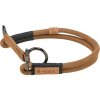 BE NORDIC kulatý polostahovací kožený obojek, hnědá (Velikost obojku BE NORDIC Semi-Choke Collar brown XS-S: 30 cm / ∅ 5 mm)