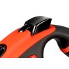 Flexi Xtreme XS pásek 3 m, max. 15 kg, černá/oranžová