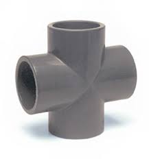 PVC kříž 75 mm lepení