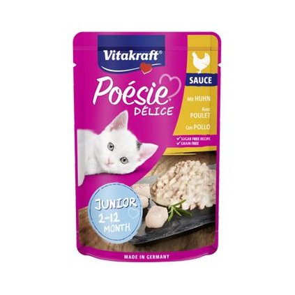 Vitakraft Cat Poésie Délice Sauce kapsa junior kuř.85g