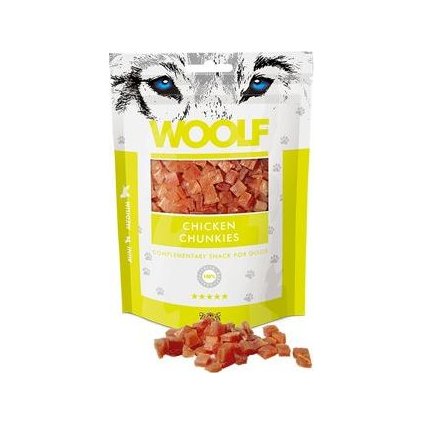 WOOLF pochoutka chicken chunkies 100g