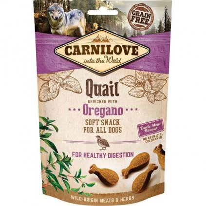 Carnilove Dog Semi Moist Snack Quail&Oregano 200g