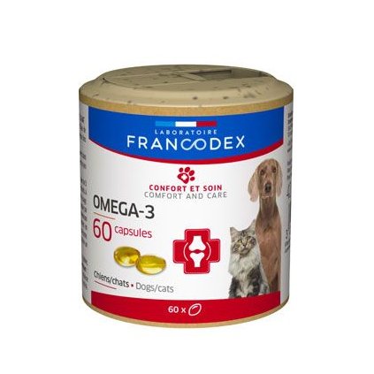Francodex Omega 3 Capsules pes, kočka 60tbl