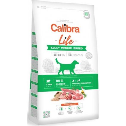 Calibra Dog Life Adult Medium Breed Lamb 2,5 kg