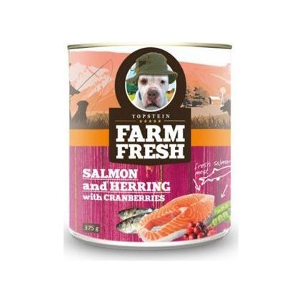 Farm Fresh Dog Salmon&Herring+Cranberries konzer 750g