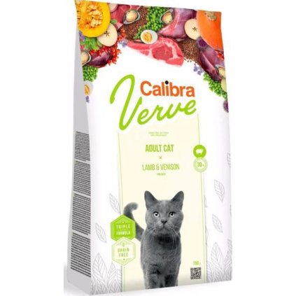 Calibra Cat Verve Grain Free Adult Lamb&Venison 8+ 750 g