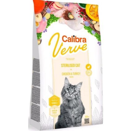 Calibra Cat Verve Grain Free Sterilised Chicken&Turkey 3,5 kg