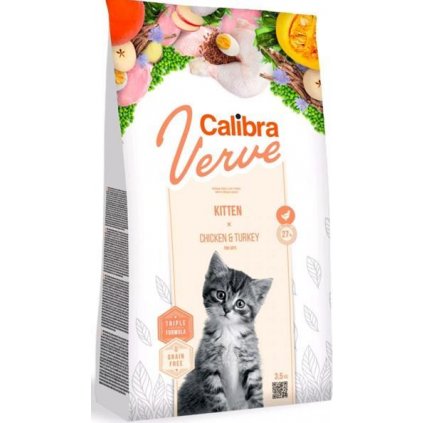 Calibra Cat Verve Grain Free Kitten Chicken&Turkey 3,5 kg